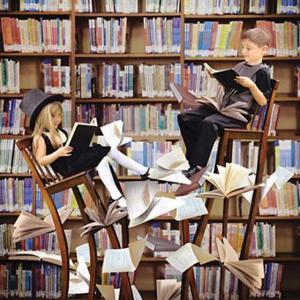 풍경퍼즐 500조각 직소퍼즐 - 독서에 몰두한 두 어린이