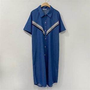 [강물처럼]아이우먼 브이카라데님롱원피스 BSO133M303 빅사이즈