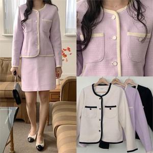 [강물처럼]위쉬몰 MO 랍바배색뉴진포켓자켓(K968H303) 빅사이즈