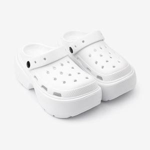 [오베룬][월드컵]슈넬 여성초경량7cm키높이통굽웻지샌들클로그 (