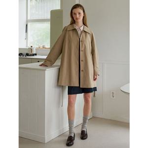 올리브데올리브 (OW4AR838) 맥 하프 벨티드 트렌치 코트