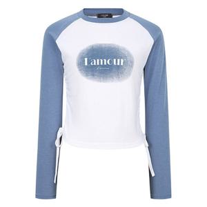 [레코브][레코브] 사이드 스트링 래글런 티셔츠(LC41D4LT018X)