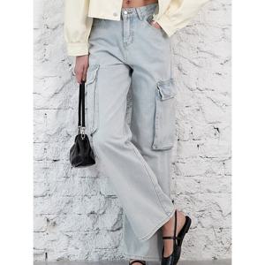 [레코브][레코브] 데님 와이드 카고 팬츠(LG31D3DP510X)