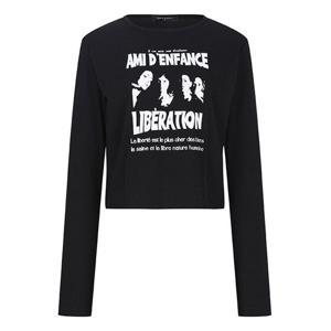 [레코브][레코브] 골지 프린팅 티셔츠(LG41D4LT017X)