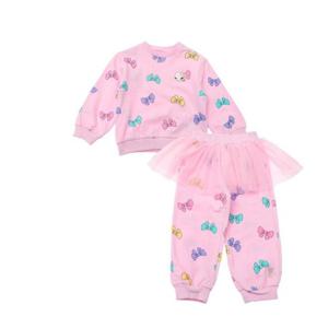 [프렌치캣(백)]PK리본나염 MTM상하복셋트(Q61DDT030DP030)