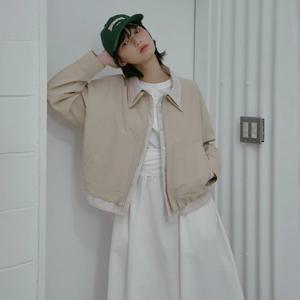 [랩]셔츠 배색 점퍼 AS1WZ262