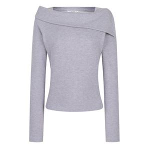 [레코브][레코브] 언발 오픈숄더 골지 티셔츠(LK61D3LT504X)