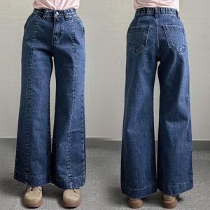 [강물처럼]빅사이즈바지 P085L510 스톤워싱와일드데님팬츠 LO (4