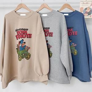 [강물처럼]빅사이즈티 T513L510 드라이브캐릭터기모티 PO (42931