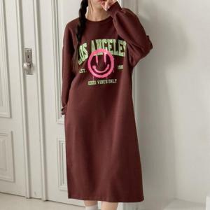 [강물처럼]아이우먼 스마일라운드원피스 LIV626M511 빅사이즈 (4