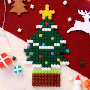 만들기블럭 미니 디폼블럭 크리스마스 도안세트(LED미니트리) 8mm