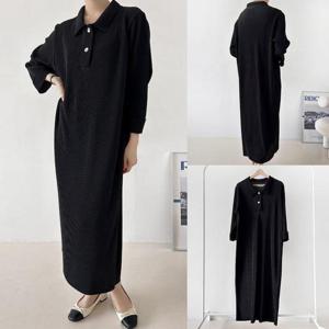 [강물처럼]위쉬몰 BS 피케일자핏주름원피스(V594H511) 빅사이즈