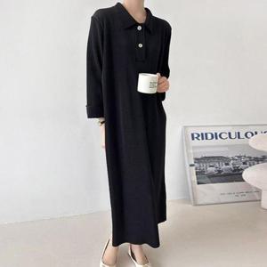 [강물처럼]아이우먼 피케스판잔주름원피스 BSV594M511 빅사이즈