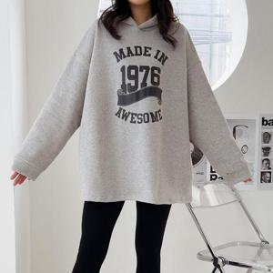 [강물처럼]아이우먼 어썸후드기모오버핏티 NSQ156M511 빅사이즈