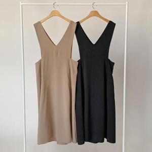 [강물처럼]빅사이즈원피스 Q160L510 시즌멜빵뷔스티에원피스 LT