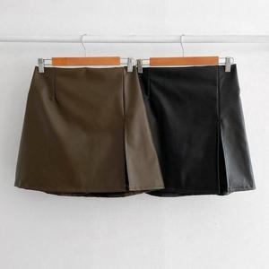 [강물처럼]빅사이즈치마 T246L510 멜디레더트임팬츠스커트 LT (4