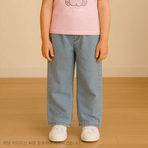 [로엠걸즈(아동)]찰랑 와이드 데님스판청바지RGTJ2531C