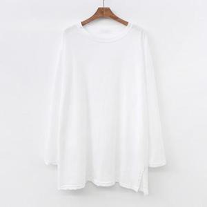 [강물처럼]아이우먼 트임롱시보리긴팔티 NOA591M 510 빅사이즈 (