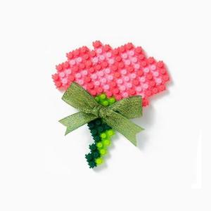 돌봄교실 디폼블럭 카네이션 만들기 키트(핑크) 8mm