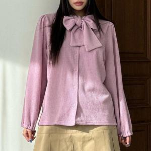 [강물처럼]아이우먼 포인트리본넥블라우스 LTV452M510 빅사이즈