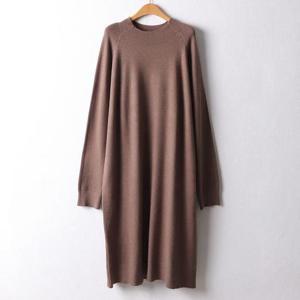 [강물처럼]아이우먼 소프트반목니트원피스 APF677M 510 빅사이즈