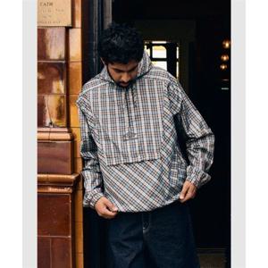 엄브로 UMBRO NQ 체크 아노락 블루(UQ311CWT81) UQ311CWT81_PTN0 372250