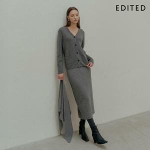 [에디티드] 에디티드 라쿤울 혼방 니트 스커트 (25FW)