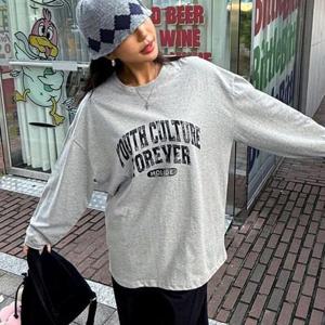 [강물처럼]아이우먼 컬쳐번짐레터링티셔츠 SEV396M510 빅사이즈