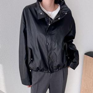 [강물처럼]아이우먼 포켓박시핏가죽자켓 BNV380M510 빅사이즈 (4