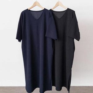 [강물처럼]빅사이즈브이넥원피스 U793L506 마이걸여유핏포켓원피