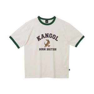 캉골 플레이 로고 링거 반팔 티셔츠 2775 아이보리 (KRECST27750) 380134