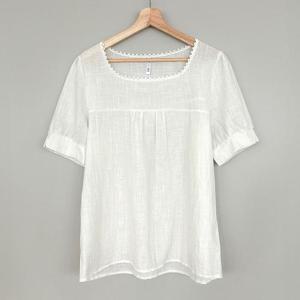 [강물처럼]아이우먼 버니레이스코튼블라우스 GOQ955M506 빅사이