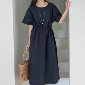 [강물처럼]아이우먼 매일무지린넨끈원피스 RDU656M506 빅사이즈