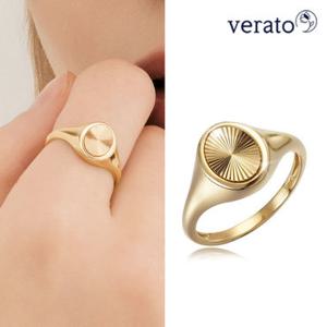 베라토 18K 다이아 컷팅 볼륨 반지