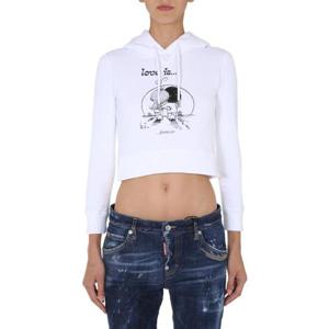 디스퀘어드2 후드 티셔츠 S72GU0291 S25140100 WHITE