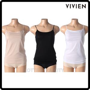 [비비안(언더웨어)](가격인하) 시그니쳐 면100 60수 여성기본 끈런닝(조절가능) 3컬러택1 RU7090