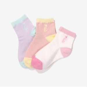 [휠라키즈] 세로리니어 중목양말 3매입 (FK3SCF6372X_LPK)