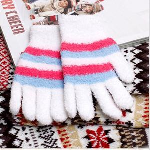 겨울장갑 겨울 여성 패션 선물 팬시 뽀송이 요술 장갑 화이트