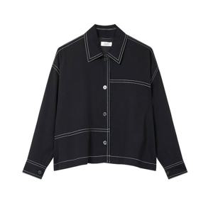 [톰보이]배색 스티치 블라우스 9174221982