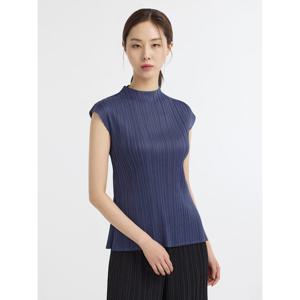 [플리츠미][플리츠미] 반 하이넥 캡소매 티블라우스_EPTSS024003