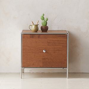 이노센트 스틸라 원목 1단 모듈 협탁 서랍형  i104200