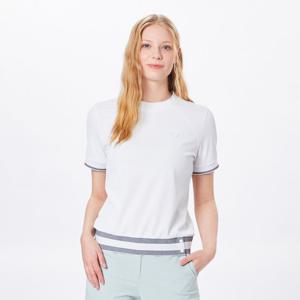 [볼빅어패럴] 여성 골프 조직감 반팔 라운드 티셔츠 VLTSO411_OW