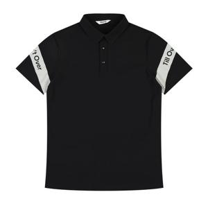 [볼빅어패럴] 남성 골프 소매 라인포인트 제에리 반팔 티셔츠 VMTSO415_BK