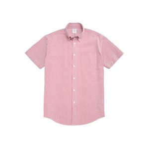 [브룩스브라더스]시어서커 스트라이프 반팔 셔츠 (레드) (BBTPMM0821DEM)