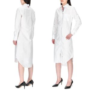 [톰브라운] 삼선 FDS001E F0313 100 옥스포드 셔츠 원피스