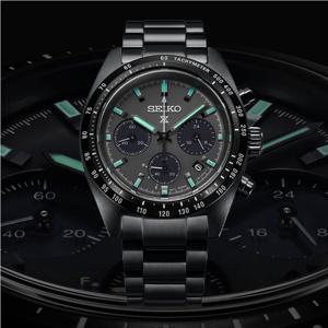 [세이코알바]세이코 더블랙시리즈 나이트 스피드타이머 세이토나블랙 솔라 SSC917P1