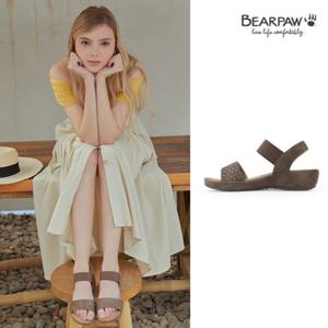 [베어파우(슈즈)]ROSIE 여성 쿠션 밴딩 샌들 초코 1870004QB-W 3.5CM