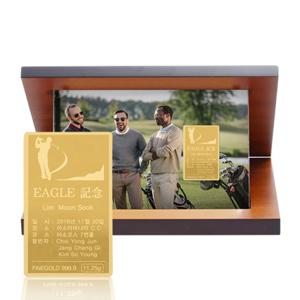 [골드모아] 순금 골프기념 골드바 상패 7.5g 24K [대형R] 선물 기념품