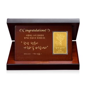 [골드모아] 순금 꽃다발 골드바 상패 11.25g 24K [합격 대형] 추석 은사님 부모님 선물