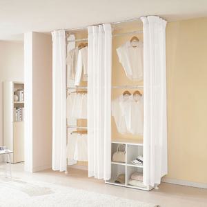 이지온 우먼스 EW-S316O 드레스룸 시스템 수납장 커튼 행거